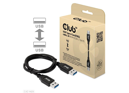 Club3D Kabel USB 3.2 Gen2 Typ-A, 3A M/M, 50 cm