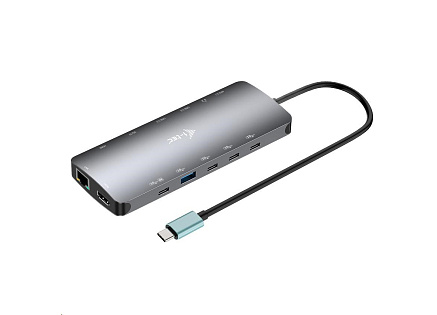 i-tec USB-C Metal Nano 3x Display Dock, 2x HDMI 1x USB-C video, Power Delivery 140W