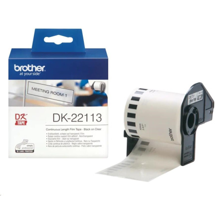 BROTHER DK-22113 průsvitná filmová role 62mm x 15,25m BROTHER DK-22113 průsvitná filmová role 62mm x 15,25m