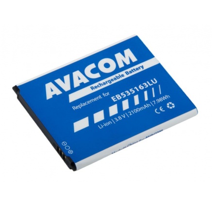AVACOM baterie do mobilu Samsung Grand Neo Li-Ion 3,8V 2100mAh, (náhrada EB535163LU) AVACOM baterie do mobilu Samsung Grand Neo Li-Ion 3,8V 2100mAh, (náhrada EB535163LU)