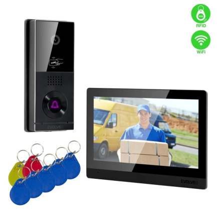 EVOLVEO DoorPhone AHD10, Sada domácího WiFi videotelefonu s ovládáním dveří a RFID, černý 10" monitor, 32GB EVOLVEO DoorPhone AHD10, Sada domácího WiFi videotelefonu s ovládáním dveří a RFID, černý 10" monitor, 32GB