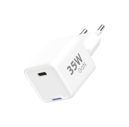 WG - Síťová nabíječka GaN 1x USB-C, PD 35W, bílá