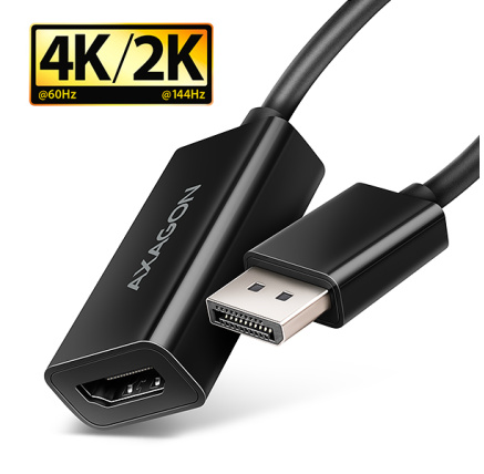 AXAGON RVD-HI20N, DisplayPort -> HDMI 2.0b redukce / adaptér, 4K/60Hz