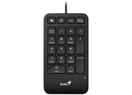 GENIUS Numerická klávesnice NumPad 125, Drátová USB-C, černá