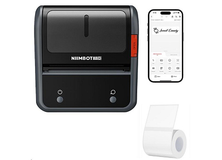 Niimbot Tiskárna štítků B3S Smart, černá + role štítků 180 ks