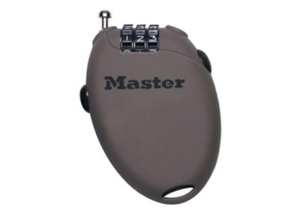 Master Lock Zatahovací kabelový zámek 4603EURD - hnědý Master Lock Zatahovací kabelový zámek 4603EURD - hnědý