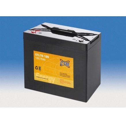 Baterie - CTM CTL 70-12s (12V/70Ah - M6), životnost 10-12let Baterie - CTM CTL 70-12s (12V/70Ah - M6), životnost 10-12let
