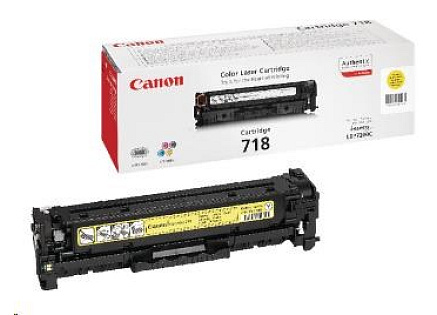 Canon TONER CRG-718Y žlutý pro i-Sensys LBP7200CDN, LBP7210Cdn, LBP7660CDN, LBP7680CX, MF724Cdw, MF728Cdw (2 900 str.)