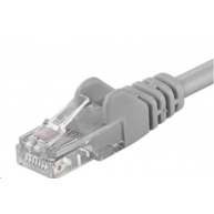 PREMIUMCORD Patch kabel UTP RJ45-RJ45 CAT5e 0.25m šedá
