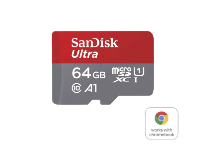SanDisk MicroSDXC karta 64GB Ultra pro Chromebook (R:160/W:260 MB/s, UHS I, C10, A1)