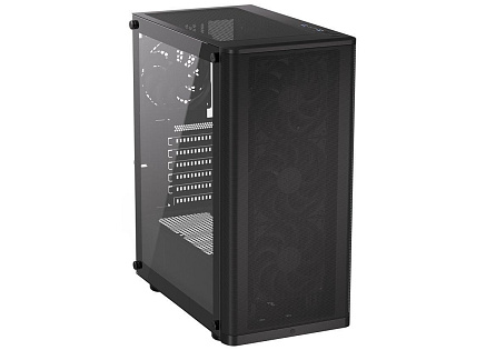 BAZAR - Endorfy skříň Ventum 200 Air/ 4x120mm PWM fan / 2xUSB / tvrzené sklo / černá - Poškozený obal