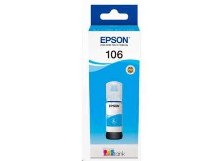 EPSON ink bar 106 EcoTank Cyan ink bottle