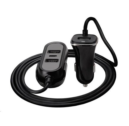 TRACER nabíječka do auta 12-24V Multicharge 3xUSB 7,2A + PD 18W TRACER nabíječka do auta 12-24V Multicharge 3xUSB 7,2A + PD 18W