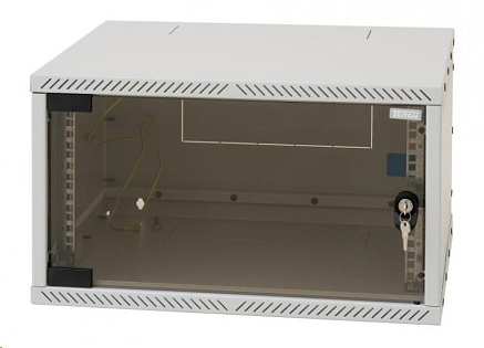 TRITON 19" jednodílný rozvaděč 6U/400mm, černý, rozložený flatpack