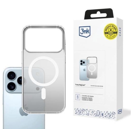 3mk ochranný kryt Frosty MagCase White pro Apple iPhone 17 Pro 3mk ochranný kryt Frosty MagCase White pro Apple iPhone 17 Pro