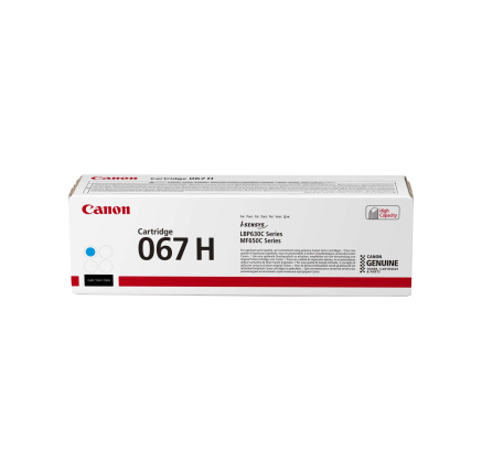 Canon TONER 067H azurová i-SENSYS LBP631Cw, LBP633Cdw, MF651Cw, MF655Cdw, MF657Cdw (2350 str.) Canon TONER 067H azurová i-SENSYS LBP631Cw, LBP633Cdw, MF651Cw, MF655Cdw, MF657Cdw (2350 str.)