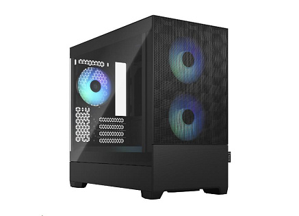 FRACTAL DESIGN skříň Pop Mini Air RGB Black TG Clear Tint, 2x USB 3.0, bez zdroje, mATX