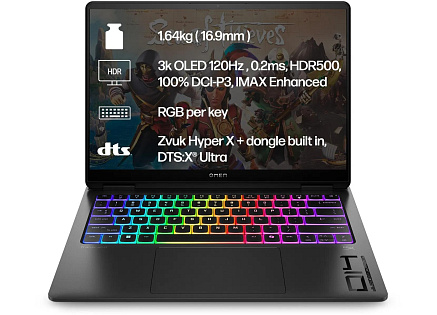 NTB OMEN Transcend 14-fb1004nc, Ultra 9-285H, 14"3K (2880x1800) OLED, 32GB DDR5, 1TB SSD, RTX 5070 8GB Win11, 2Y on-site