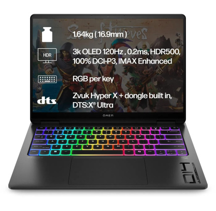 NTB OMEN Transcend 14-fb1004nc, Ultra 9-285H, 14"3K (2880x1800) OLED, 32GB DDR5, 1TB SSD, RTX 5070 8GB Win11, 2Y on-site