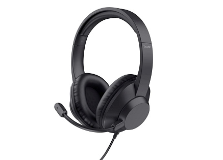 TRUST sluchátka AYDA Max, 3.5mm Jack, černá