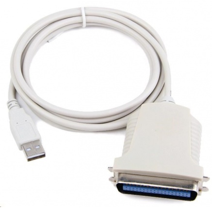 GEMBIRD Kabel adaptér USB - paralelní port 1,8m (USB AM/Centronics 36M, redukce)