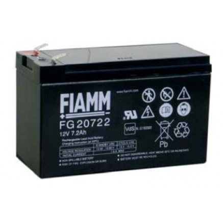 Baterie - Fiamm FG20722 (12V/7,2Ah - Faston 250), životnost 5let Baterie - Fiamm FG20722 (12V/7,2Ah - Faston 250), životnost 5let