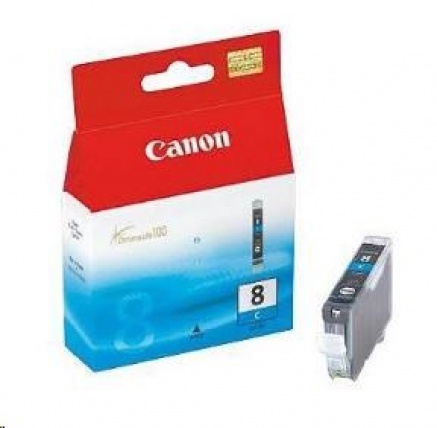 Canon CARTRIDGE CLI-8C azurová pro MP-500, MP-800, MP-800R, PIXMA iP4x00, IP6700D, MX700, PRO9000 MARK II (490 str.)