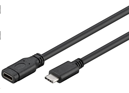 PremiumCord Prodlužovací kabel USB 3.2 generation 2, C/male - C/female, 1m