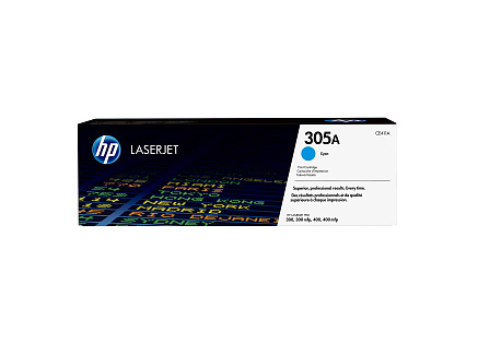 HP 305A Cyan LJ Toner Cart, CE411A (2,600 pages)