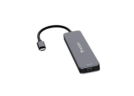 VERBATIM Dokovací stanice USB-C, 7v1, HDMI, USB-C PD, USB-C, 2xUSB 3.0, SD a microSD, šedá VERBATIM Dokovací stanice USB-C, 7v1, HDMI, USB-C PD, USB-C, 2xUSB 3.0, SD a microSD, šedá