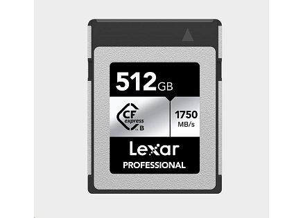 Lexar CFexpress Pro Silver Serie R1750/W1300 512GB Lexar CFexpress Pro Silver Serie R1750/W1300 512GB