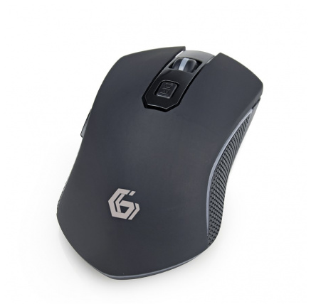 GEMBIRD myš MUSGW-6BL-01, herní, bezdrátová, RGB LED, 3200DPI, USB