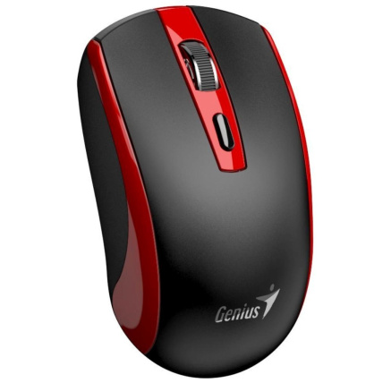 GENIUS myš ECO-8150/ 1200 dpi/ bezdrátová/ dobíjecí/ Copilot/ černo-červená