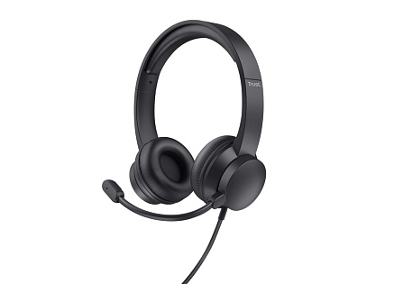 TRUST sluchátka s mikrofonem Ayda PC headset, USB