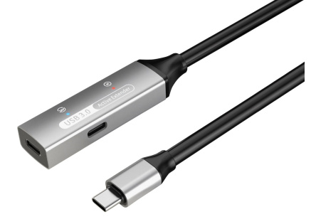 PREMIUMCORD USB-C repeater a prodlužovací kabel Male-Female, 5Gbps Aluminium 10m