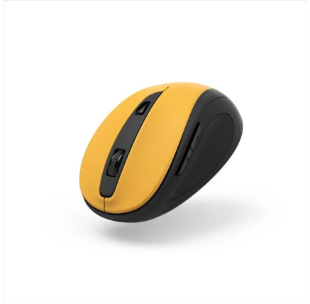 Hama bezdrátová optická myš MW-400 V2, ergonomická, žlutá/černá