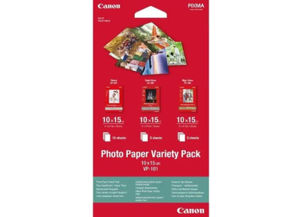 Canon PAPÍR Photo Paper Variety Pack 10x15cm VP-101 Canon PAPÍR Photo Paper Variety Pack 10x15cm VP-101