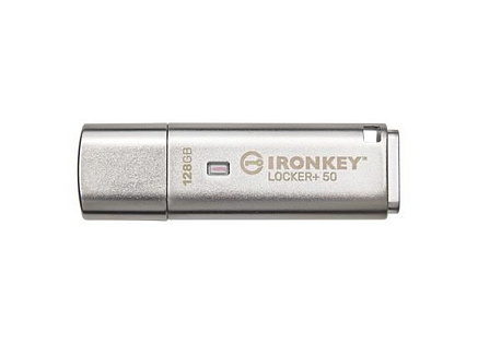 Kingston Flash Disk IronKey 128GB IKLP50 IronKey Locker+ 50 AES USB, w/256bit Encryption
