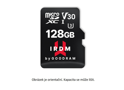 GOODRAM microSDXC karta 64GB IRDM (R:100/W:70 MB/s), UHS-I Class 10, U3, V30 + Adapter GOODRAM microSDXC karta 64GB IRDM (R:100/W:70 MB/s), UHS-I Class 10, U3, V30 + Adapter