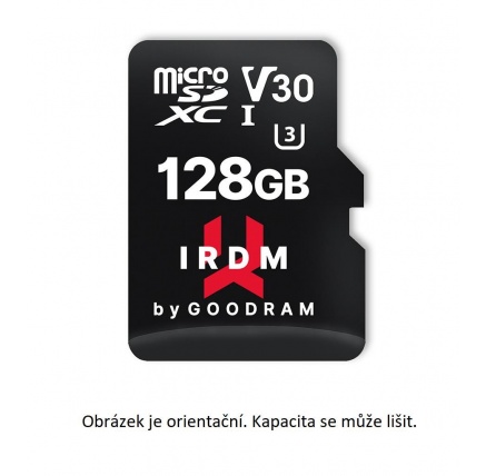 GOODRAM microSDXC karta 64GB IRDM (R:100/W:70 MB/s), UHS-I Class 10, U3, V30 + Adapter
