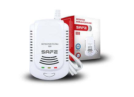 Safe Detektor hořlavých a výbušných plynů 808 - hlásič zemního plynu Safe Detektor hořlavých a výbušných plynů 808 - hlásič zemního plynu