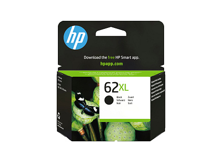 HP 62XL High Yield Black Original Ink Cartridge (600 pages)