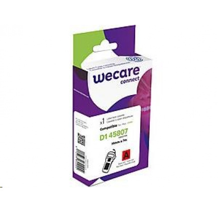 WECARE ARMOR páska pro DYMO S0720870, černá/červená, 19mm x 7m WECARE ARMOR páska pro DYMO S0720870, černá/červená, 19mm x 7m