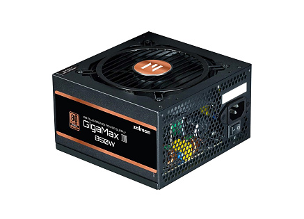 ZALMAN zdroj Gigamax III, 850W, 120mm, 80Plus Bronze, Semimodulární, ATX 3.0, černá