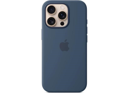 APPLE iPhone 16 Pro Silicone Case with MagSafe - Denim APPLE iPhone 16 Pro Silicone Case with MagSafe - Denim