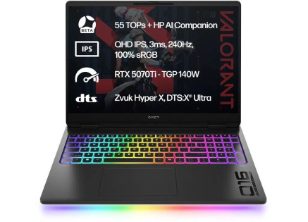 NTB OMEN MAX 16-ak0002nc, Ryzen AI 9 HX 375, 16" 2.5K , 32GB DDR5, 1TB SSD, RTX 5070 Ti 12GB, Win11 Home, 2Y on-site NTB OMEN MAX 16-ak0002nc, Ryzen AI 9 HX 375, 16" 2.5K , 32GB DDR5, 1TB SSD, RTX 5070 Ti 12GB, Win11 Home, 2Y on-site