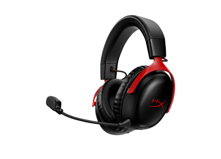 HyperX Cloud III Wireless BLK/RED GAM HEADSET - Sluchátka k PC
