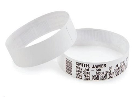 Zebra Z-Band Direct, adult, bílá