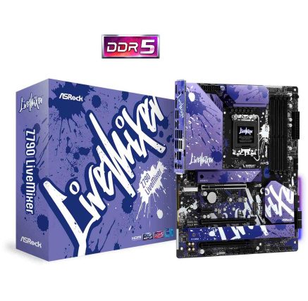 ASRock MB Sc LGA1700 Z790 LIVEMIXER, Intel Z790, 4xDDR5, 1xDP, 1xHDMI