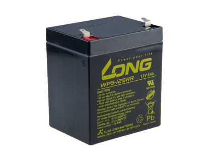 Long 12V 5Ah olověný akumulátor HighRate F1
